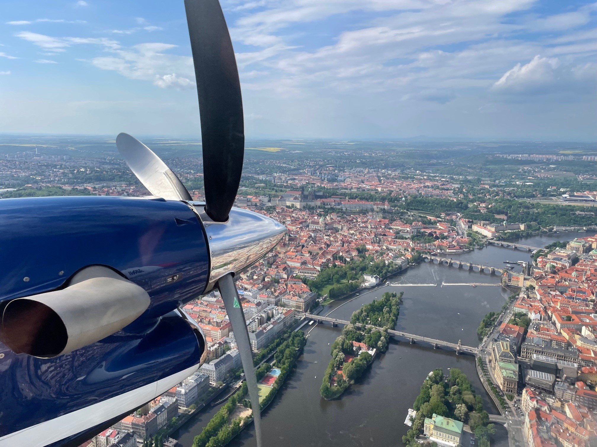 Flight Inspection Unit above Prague