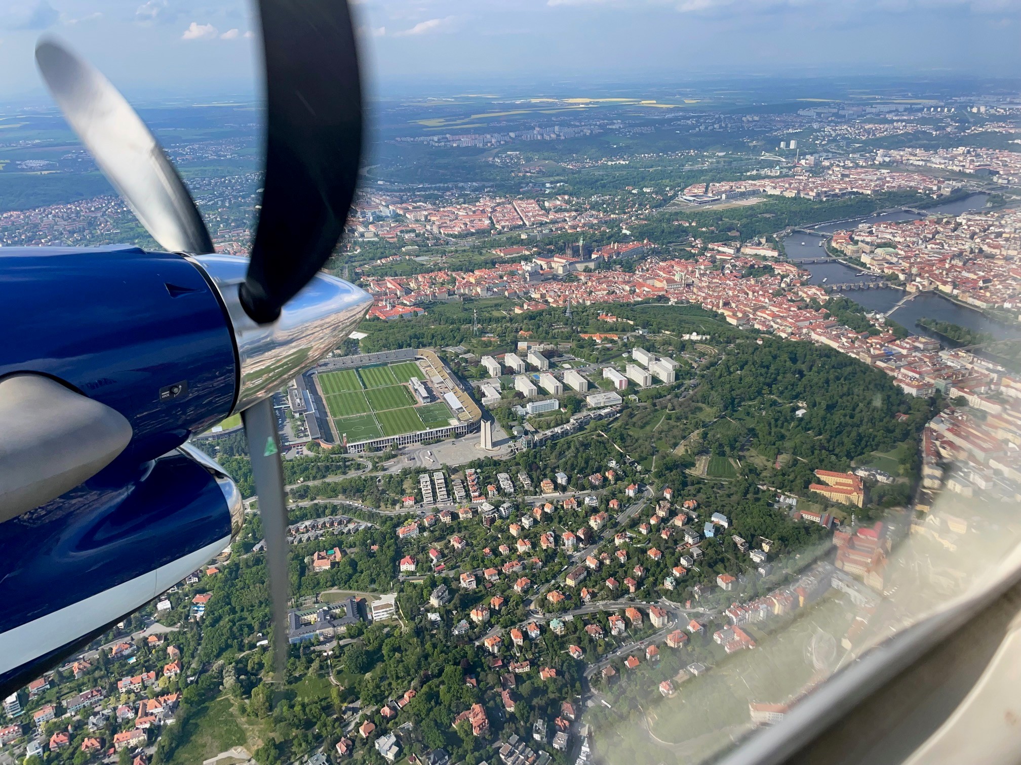 Flight Inspection Unit above Prague